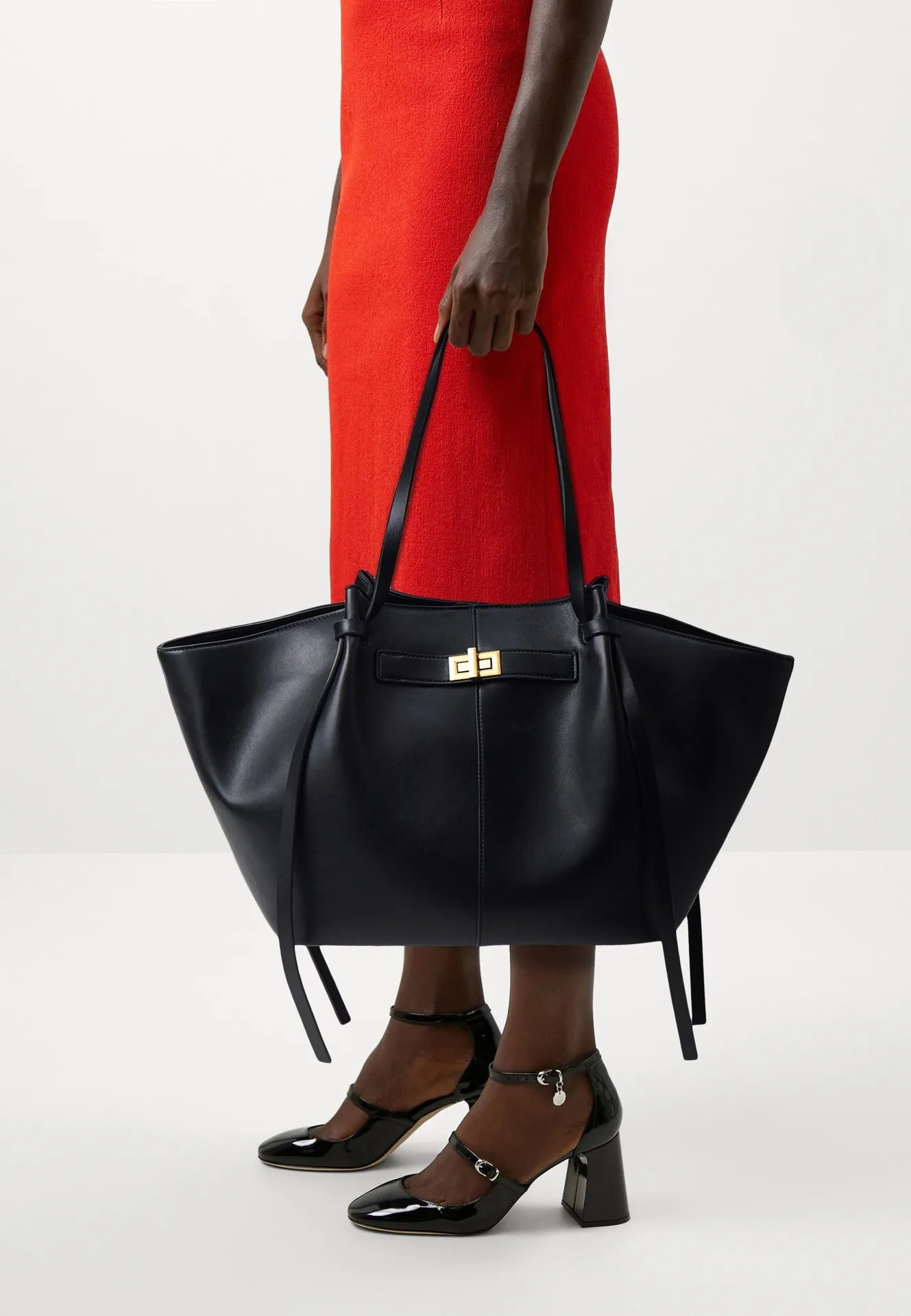 Minimal Soft Leather Shoulder Tote